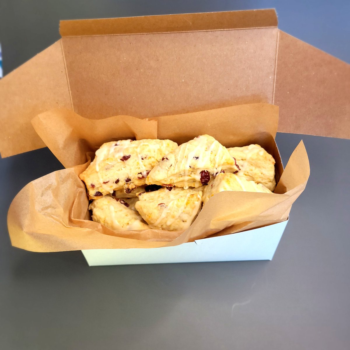 End-of-semester LMW faculty retreat calls for homebaked mini cranberry-orange scones. #asulaw #legalwriting