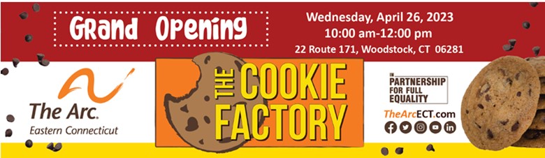 TheArcECT's tweet photo. Join Us!
Meet our bakers, chat with Board members & local legislators, and tour our new bakery and storefront next to The Emporium & Redemption Center/Donation Station in Woodstock.
Of course, our delicious cookies will be served!
Info: dtift@thearcect.org or 860.889.4435 x116 https://t.co/8VRC3UQOhR
