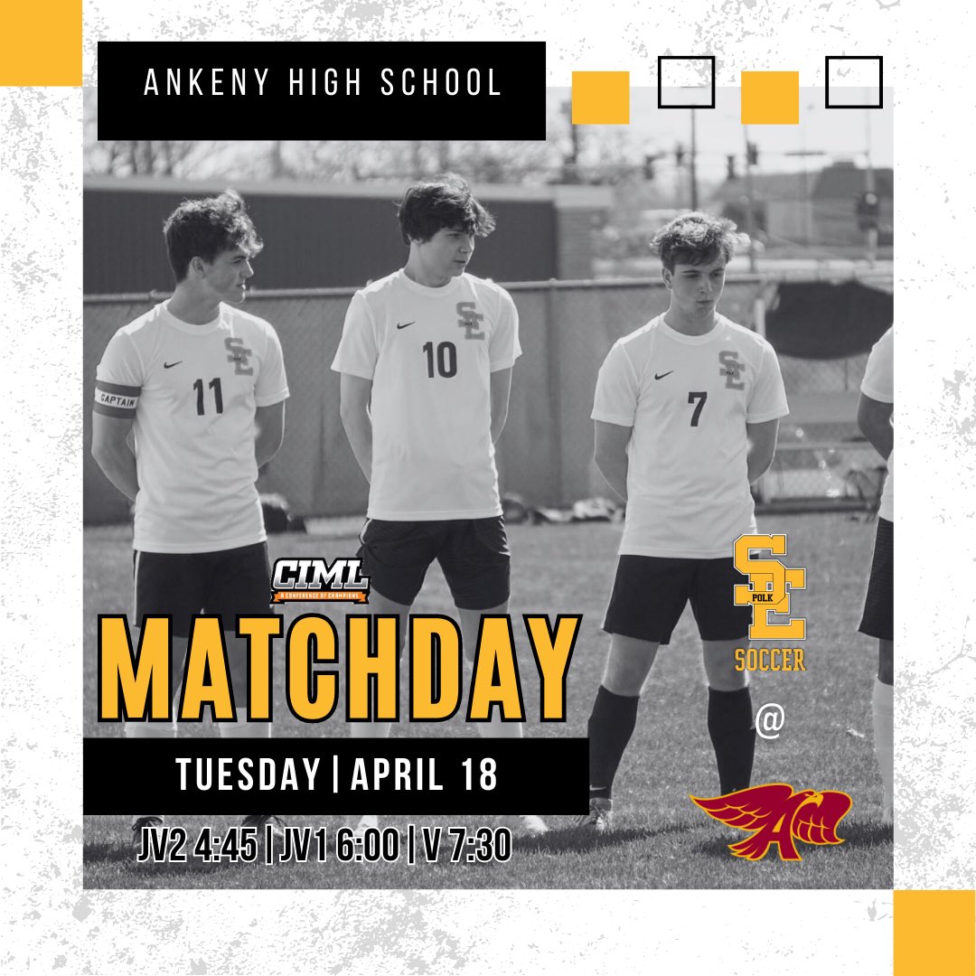 SEPBoysSoccer's tweet photo. Rams Boys Soccer travel to Ankeny for a CIML matchup tonight, while the girls host the Hawks at home!

Video credit: @ReeseStrickland https://t.co/J4p9s3lNIO