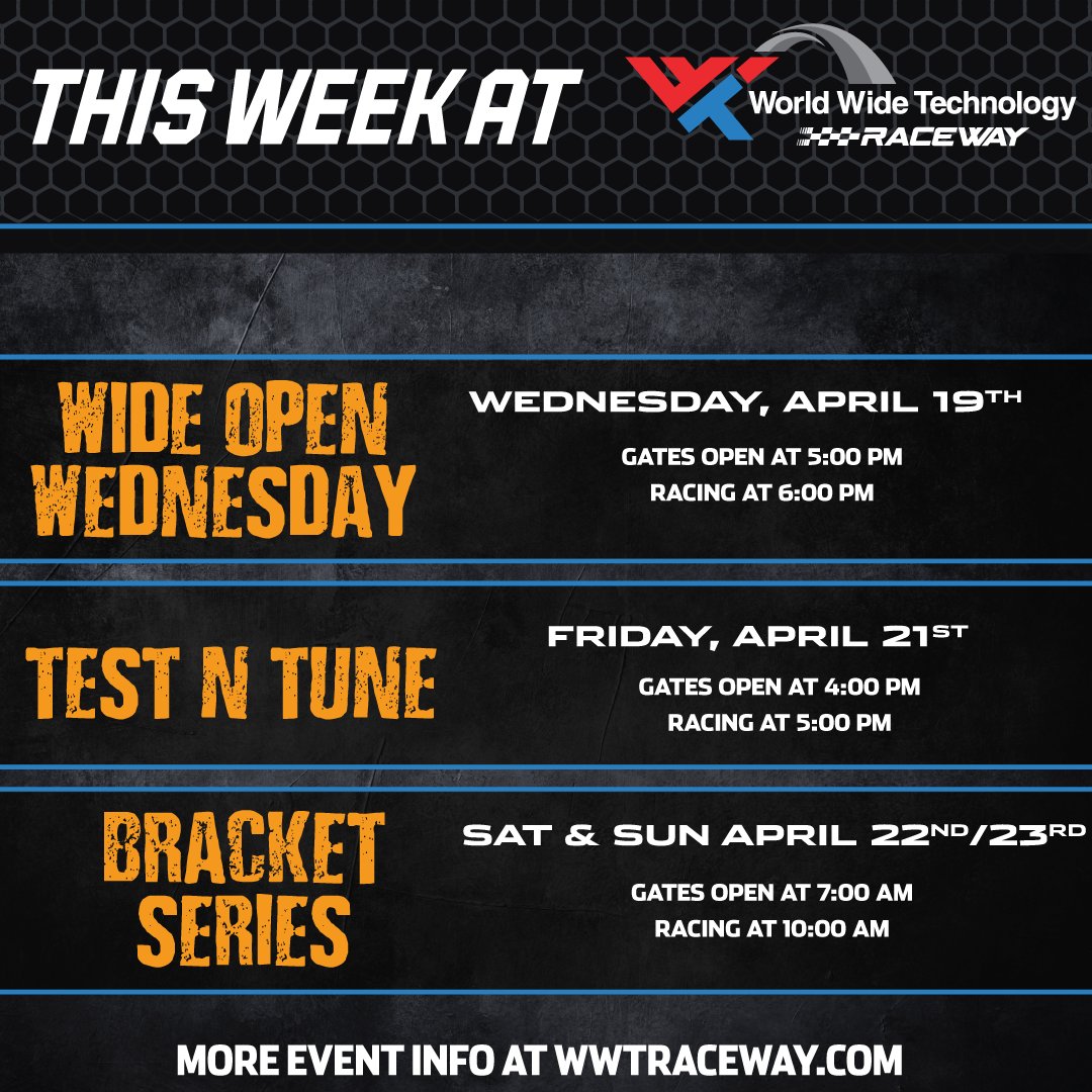 WWTRaceway's tweet image. This week at WWT Raceway... Please call 618-215-8888 for any questions!
