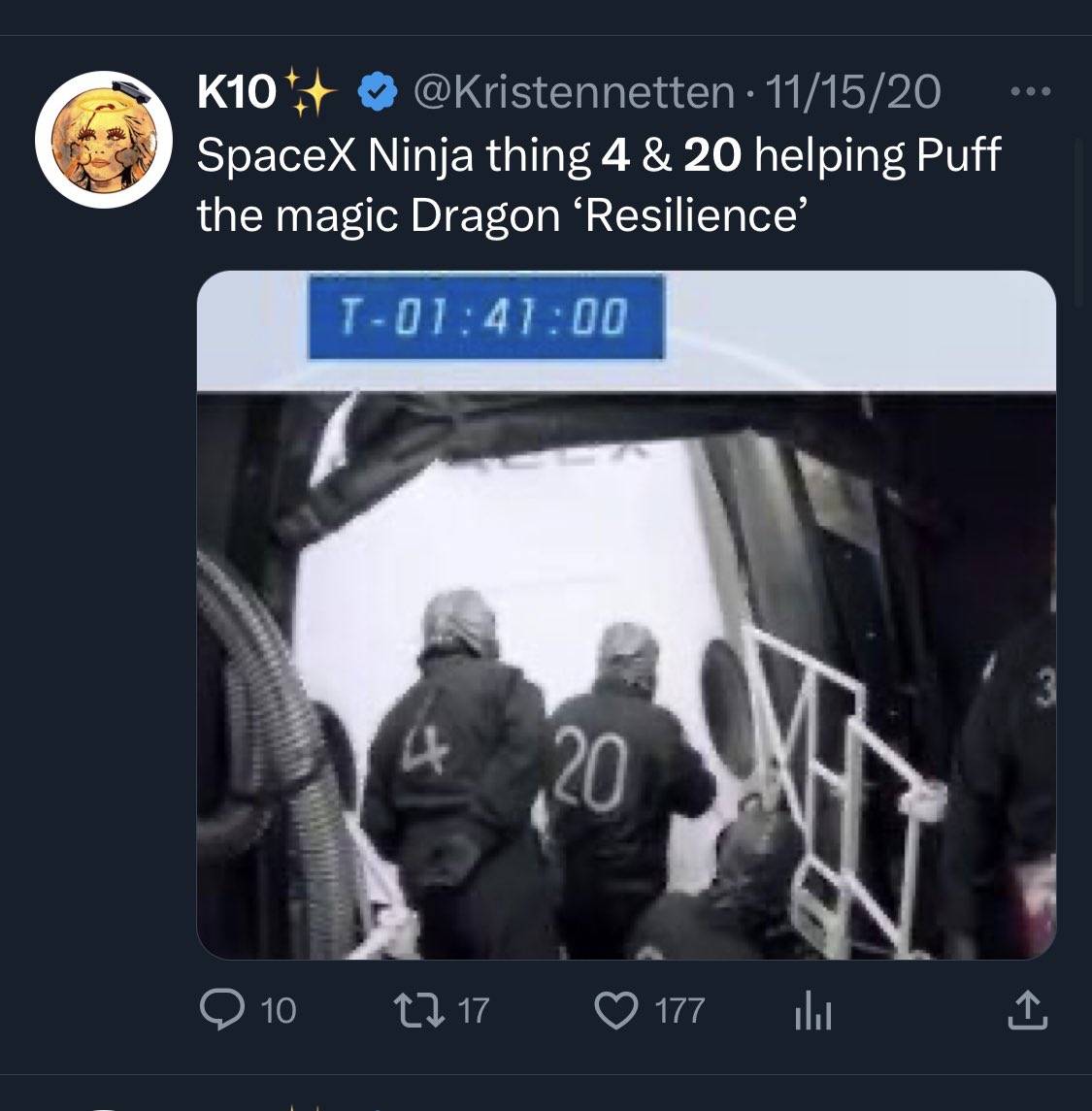 Kristennetten's tweet photo. The realm of @elonmusk brings about 4(20). 

Place I’ve discovered it ✨😆 https://t.co/8G6Az4xj9P