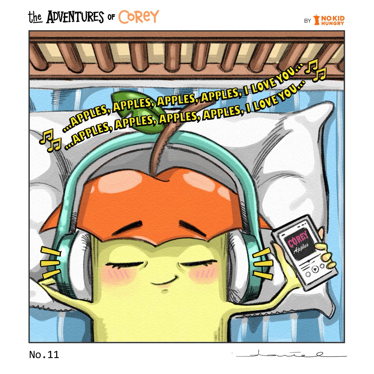 STREAM_NKH's tweet photo. “Apples” 🍎the next big hit. What are you listening to power through the week? 🎶
#CoreyComic #MAR10 #gaming #fundraising #Nintendo https://t.co/aZUFLgrRUk