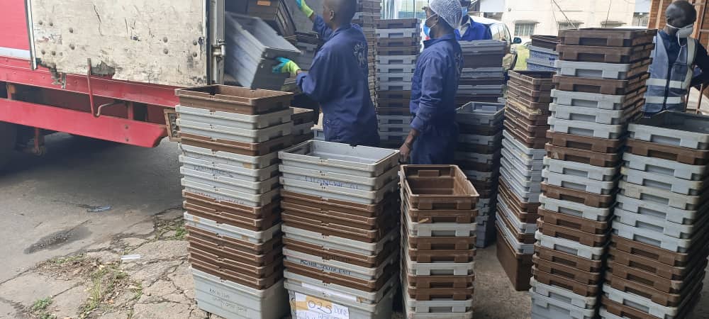 electionsmalawi's tweet image. In past life it was a ballot box, next  it may be a pail, cup. We don't burn broken #BallotBoxes but sell them to manufacturers of plastic products for #recycling. Our staff and  reps of @btcitycouncil oversee the process. In the picture is the ground stuff from the ballot boxes