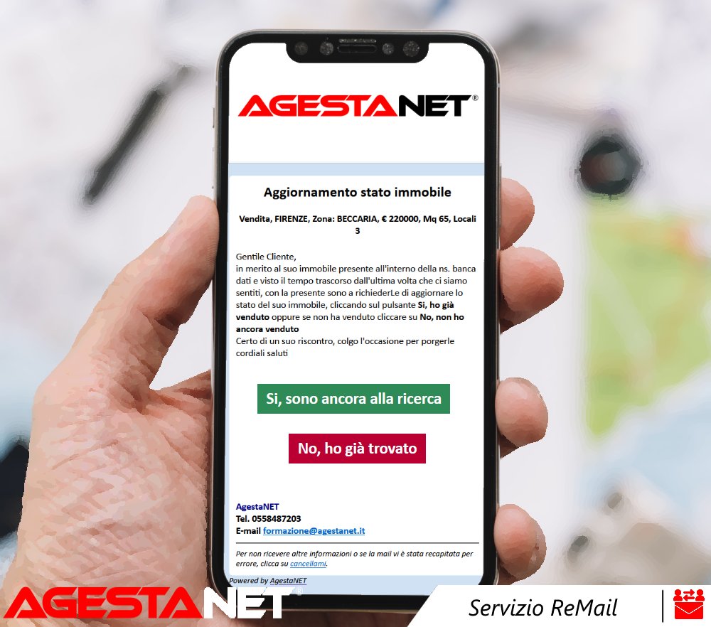 agestanet's tweet photo. Riesci a seguire tutti i tuoi #clienti? E soprattutto riesci a seguire quelli giusti?

#ReMail è il servizio che, tramite un’apposita procedura automatica,  provvede a contattare via email tutti i tuoi clienti 👇
https://t.co/KAvkPGYhpB https://t.co/MfnT0bmnx0