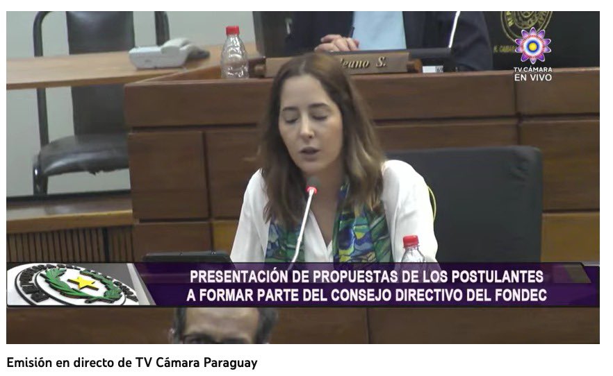 selene_ra's tweet photo. Sin padrino político y con la ilusión de que la meritocracia en Py existe, el día de hoy presenté mi propuesta de trabajo como candidata para formar parte del Consejo Directivo del @fondec ante la Comisión de Educación, Cultura y Culto de la Cámara de @DiputadosPy. https://t.co/TcBEWN3mGQ