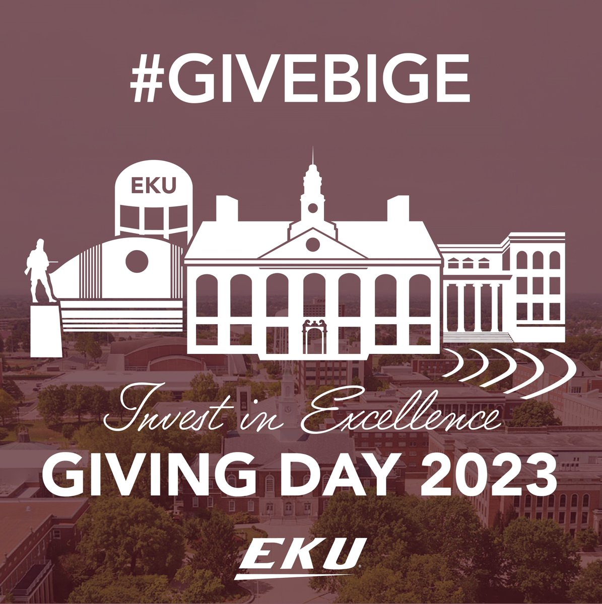 The countdown is on - EKU Giving Day, #GiveBigE, is ONE day away!! Together WE can make a difference. Find out how your gift can make an impact at go.eku.edu/givingday.
