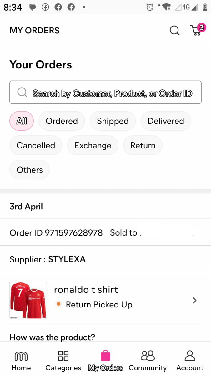 aarfa_monazza's tweet photo. @Meesho_Official @meesho_support 3)Meesho please have a look at this. Otherwise, I'll complain in the consumer court. @jagograhakjago @consumerforum_
An FIR has been lodged already.
@Cyberdost need your assistance too. https://t.co/pBoA77PElP