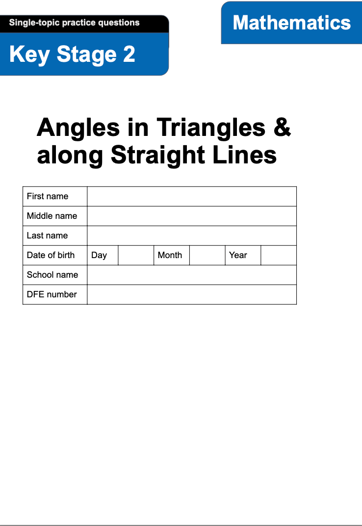 Calling all Y6 teachers: a new free paper has been added to the site, meaning there are now two separate papers on angles. Check out the latest FREE resource at ks2sats.co.uk/product/triang…
