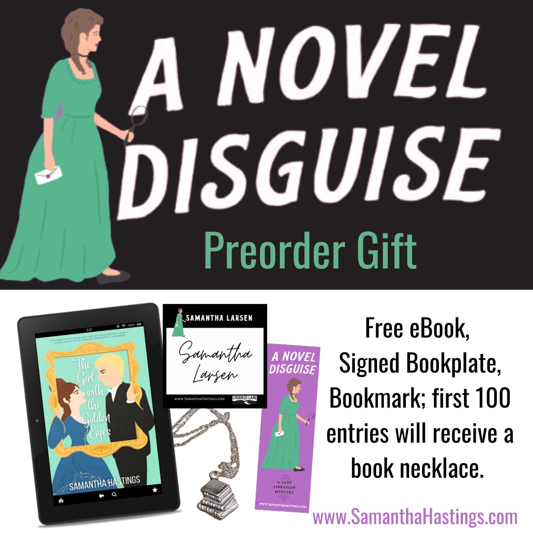HastingSamantha's tweet photo. A NOVE DISGUISE Preorder Gift:
https://t.co/VZG9RPxvhw
Preorder and receive: *Purchase of an ebook, paperback, or audiobook are all eligible.
-Free ebook of THE GIRL WITH THE GOLDEN EYES
-Signed Bookplate
-Bookmark
*The First 100 entries will receive a Book Necklace
Ends 5/15/23 https://t.co/6cLrIw7Rvg