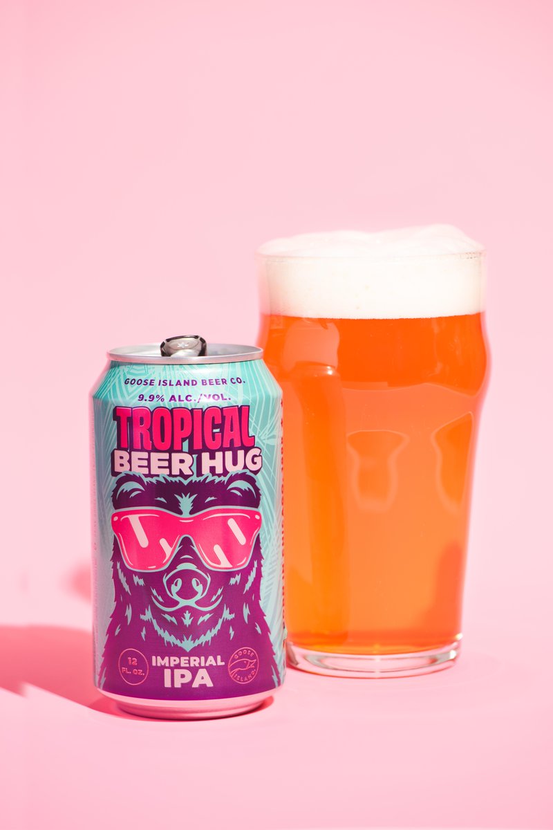 mo_eagle's tweet photo. @GooseIsland Tropical Beer Hugs is the perfect spring fix. This big 9.9% Imperial IPA is super juicy and bursting with tropical flavors. #gooseisland #beer #tropicalvibes https://t.co/gChI4NGc0m