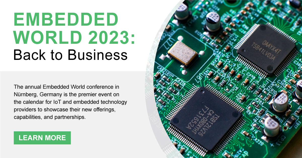 VDC_Research's tweet image. #EmbeddedWorld2023 showcased the latest advancements impacting #AI, #cloud, #connectivity, #edge, #embedded, and #IoT. Read our key takeaways: bit.ly/3A8i1nh