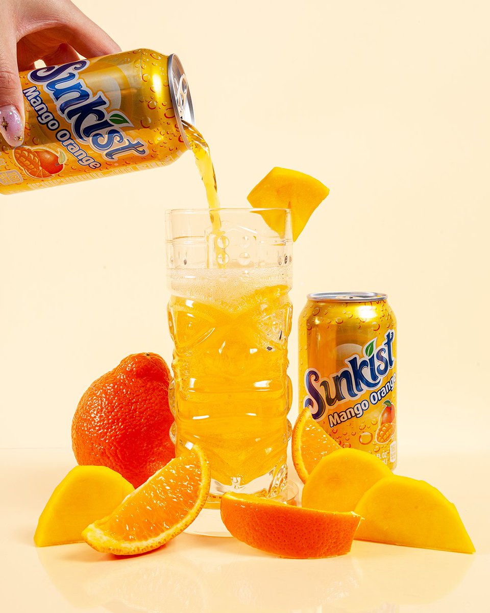 Influenster's tweet photo. Popular since 1979 and iconic for a reason, #SunkistMangoOrange is pure sunshine in a can!

🍊 Bold citrusy flavor
🍊Perfect for the whole family
🍊 Makes Summer come early

Already a fan of @SunkistSoda? Double tap to show the 🧡. https://t.co/dlqHr8YFKv