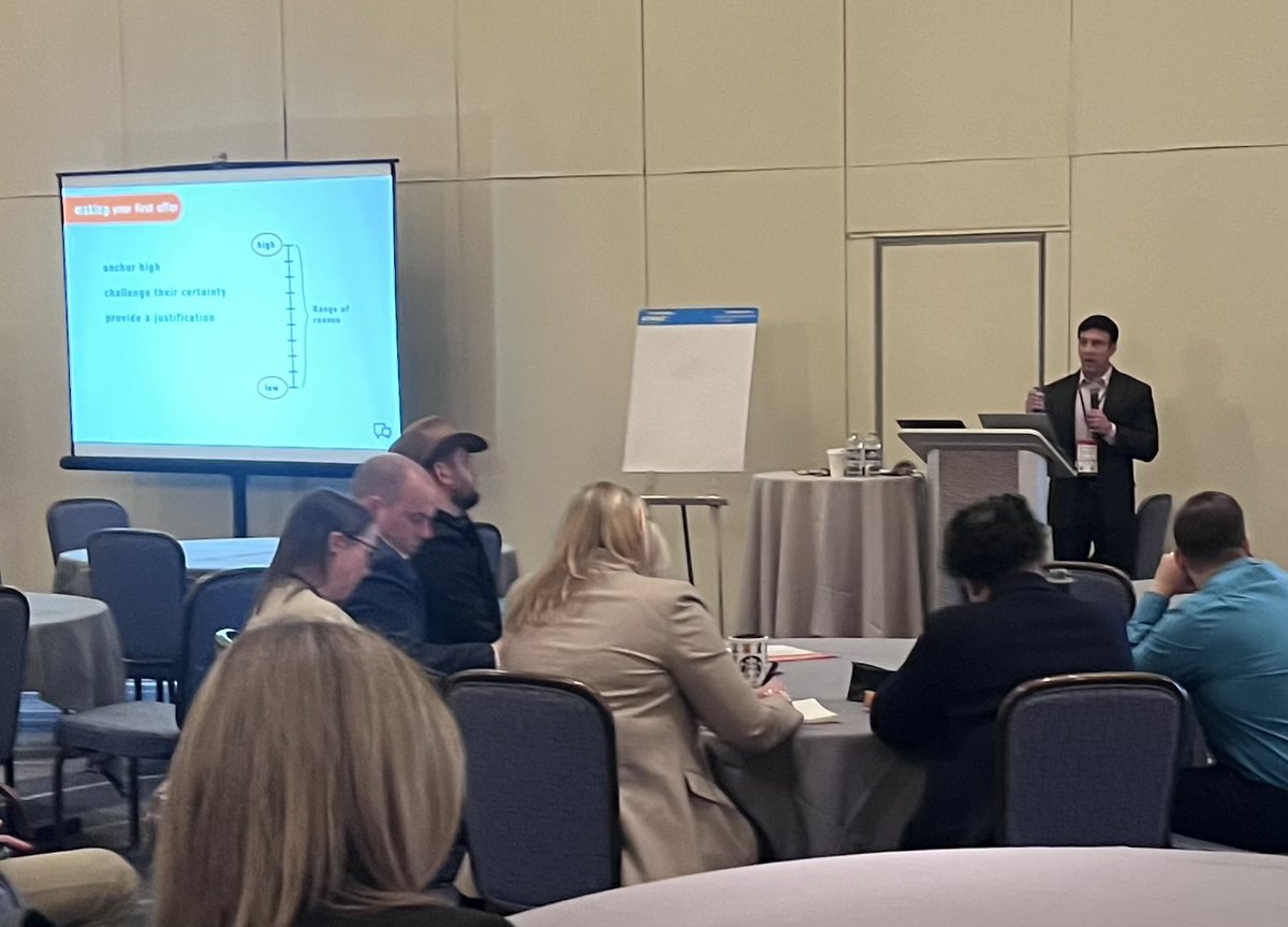 Reuben Advani helps pre-kickoff workshop attendees apply unexpected and counterintuitive techniques to maximize deal size and value. #DigitalNow23 <a href="/corpv/">Corporate Visions</a>