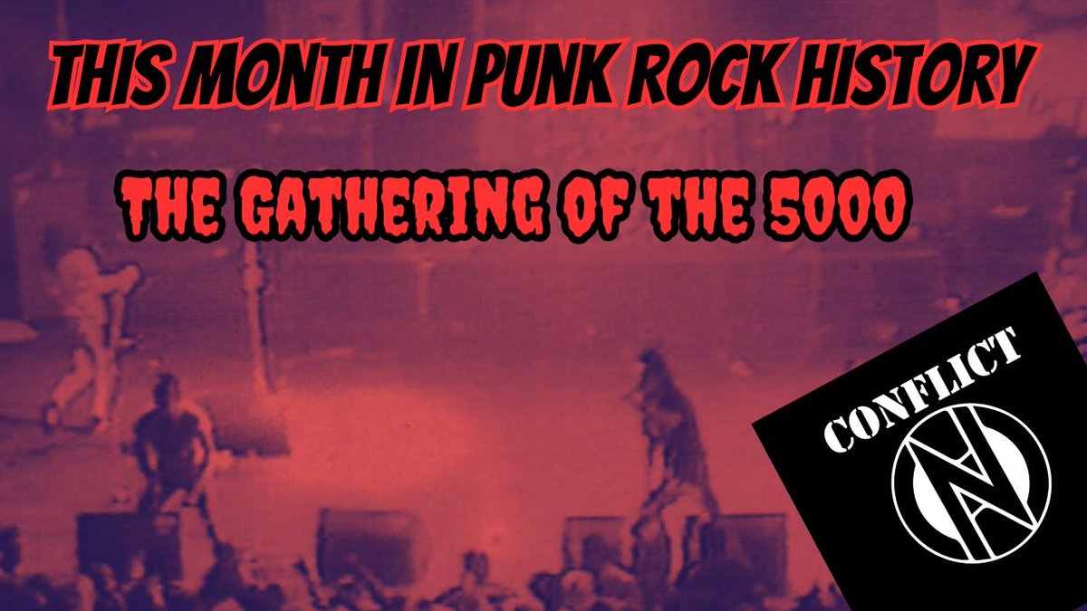 TodayInPunk's tweet photo. #Todayinpunkrockhistory Conflict + Steve Ignorant - The Gathering Of The 5000 concert (1987). 
Full story:  https://t.co/69dzIAwd21 
Short version https://t.co/l3EJ7HCwUT

#punk #punkhistory #anarchopunk #riot #brixton #policebrutality #punkshow #gathering #benefit #punkisdead https://t.co/nvIKFaaBlk
