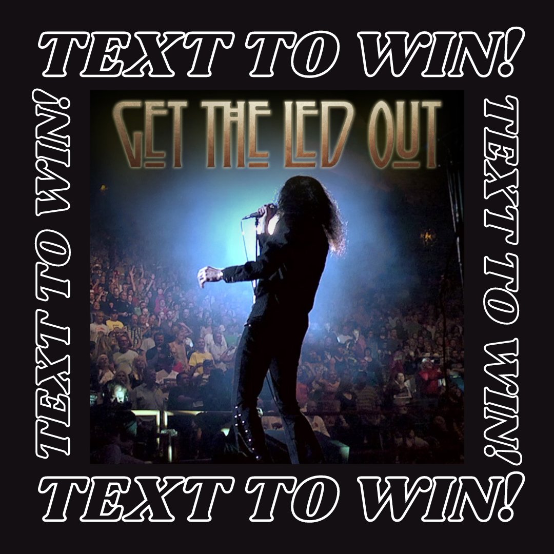 IndianRanch's tweet photo. π¨ TEXT TO WIN π¨
Text 'GTLO' to 76626 for your chance to win a pair of 3RD ROW tickets to Get The Led Out on June 10th! Sweepstakes closes Friday, 4/21 at 1:00 PM.
#texttowin #winyourwayin #gettheledout #gtlo #ledzeppelin #tribute #concert #sweepstake #giveaway https://t.co/CUIxnuBkF7