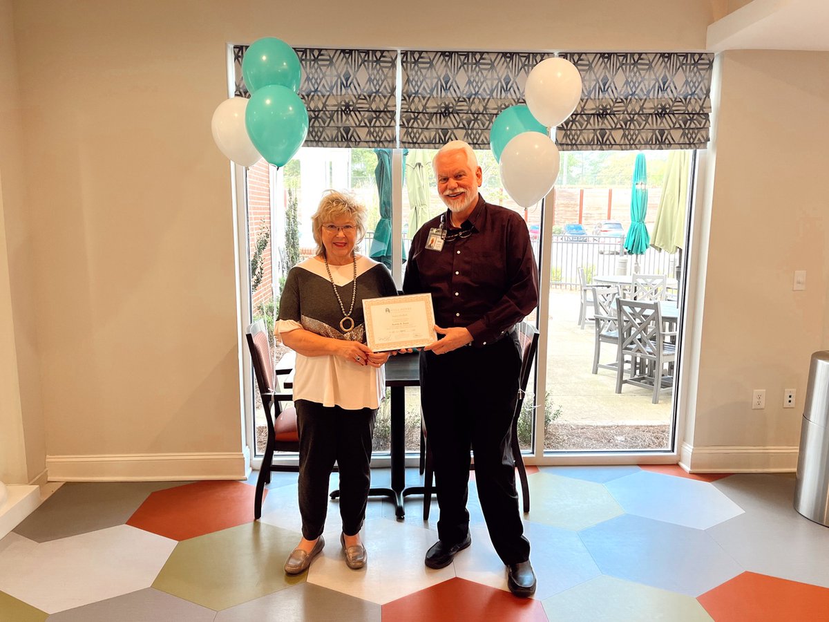 StillHopes's tweet photo. We are thrilled to congratulate Karen Koon, April's Still Hopes Employee of the Month! She is a delight to have on our team, always bringing her warm smile and kindness to the front desk at Greenway. We're so lucky to have her! #StillHopesSpotlight https://t.co/2OY0qUKuA5