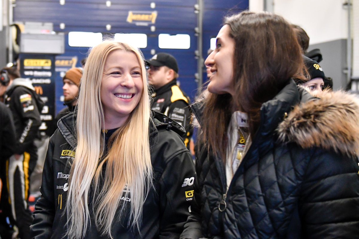 PippaMann's tweet photo. Sending “Viel Gluck” to my team-mates in a Germany this weekend as they race the @24hNBR qualifying race! Can’t wait to get back for the big race in May! ☺️

#GitiRacing #WomenInMotorsport #TwoSemiTameRacingDriversWalkIntoABar https://t.co/SwjupuhmmJ