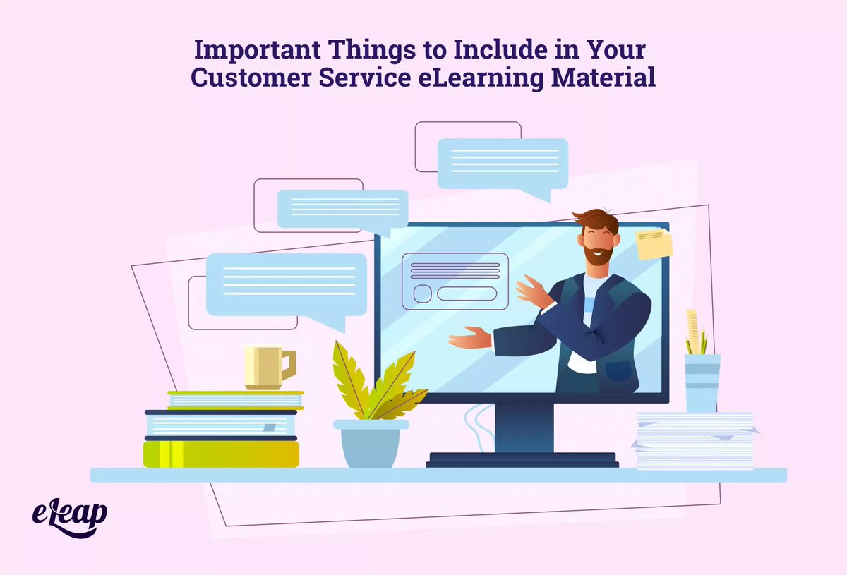eLeaP's tweet image. 🖥️ Important Things to Include in Your Customer Service eLearning Material eleap.me/35W6aNk #eLearning #Learning #LearningMaterial #CustomerService