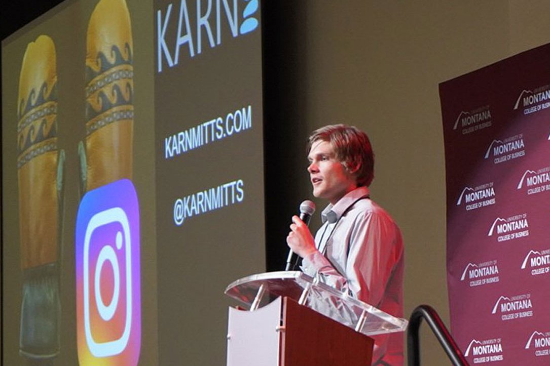 umontana's tweet photo. The stage is set for Montana's top student business startup competition! The public is invited to #UM's 34th annual John Ruffatto Startup Challenge on April 28. https://t.co/O8sAYWOn0U @UMontanaBiz https://t.co/AwDxYeAqNk
