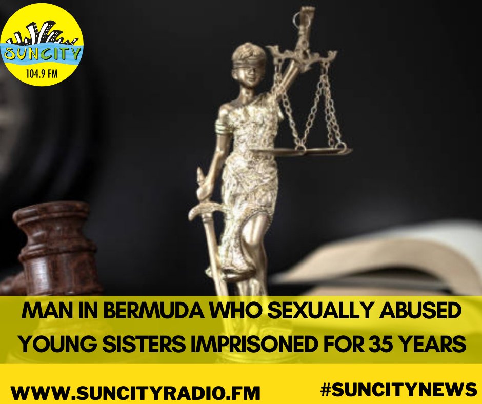 A 43-year-old man in Bermuda has been sent to  prison for 35 years by a Supreme Court judge after being convicted of committing a series of sex acts on two young sisters. Read More: suncityradio.fm/?p=article&c=H…