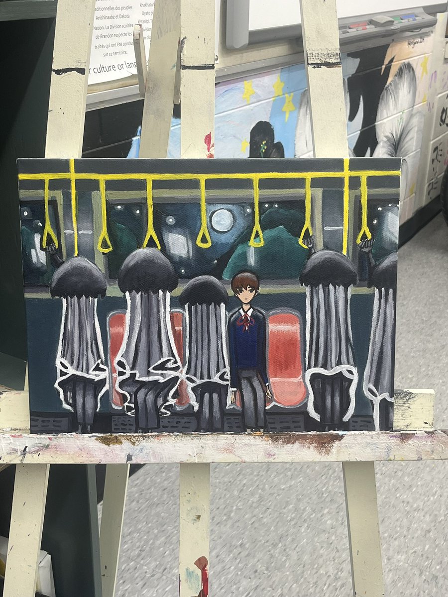 eviuion's tweet photo. EVERYONE IT’S BASICALLY DONE!!!! I busted my butt on this, and obviously i know it isn’t perfect but this is my first time actually working on a full canvas so im just proud of that. im excited for it to be displayed!! https://t.co/LuLDuJPhhe