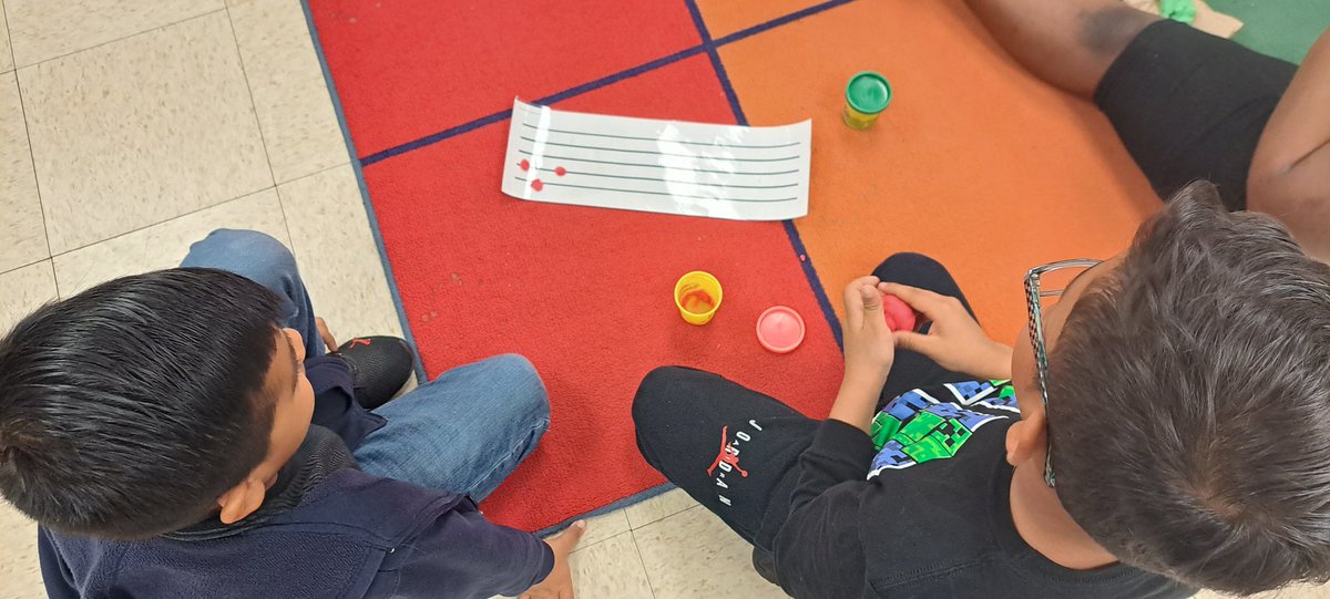 Practicing writing mi so and la on a staff. 1st grade, Ms. Lett's class. <a href="/NitschKISD/">Nitsch Elementary</a> <a href="/kleinfinearts/">Klein ISD Fine Arts</a>