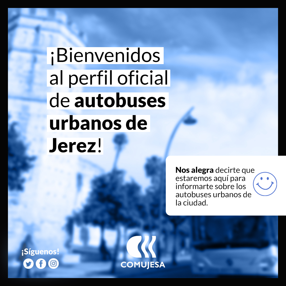 autobusesjerez's tweet photo. ¡Estamos encantados de saludarte! 🙌

Desde aquí tendrás toda la información en la palma de tu mano sobre los autobuses urbanos de #Jerez de la Frontera.

⏰ Horarios especiales de temporada, averías, trayectos...¡Síguenos y muévete más y mejor!

#MotoGP #FeriadeAbril23 #martes https://t.co/ODQSYjsFhj