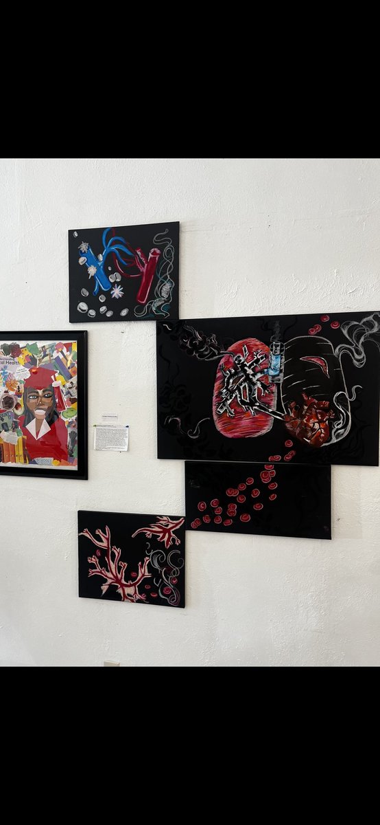 Gbrv__'s tweet photo. Hey Twitter I did a very special thing over this past weekend. I hosted my very own solo Art Exhibit! I specialize in portrait paintings, custom abstract Pieces, oil pastels and so much more! We had a full house! BIG shoutout to #LETSGETINKY! Get your custom piece Today π¨π«ΆπΎ https://t.co/BzGencdWy7