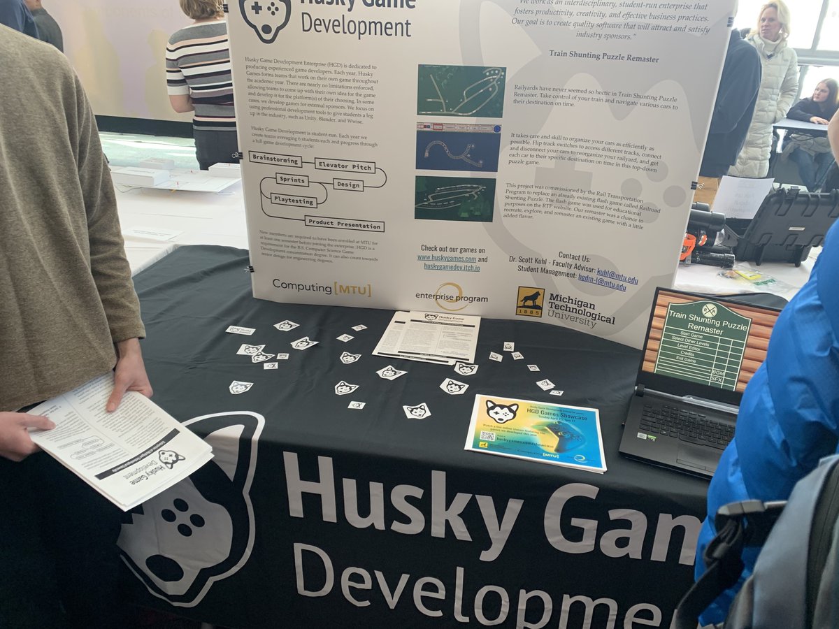 Try HGD's Train Shunting Puzzle game at Michigan Tech's Design Expo today! <a href="/techenterprise/">MTU Enterprise</a> mtu.edu/enterprise/inv…