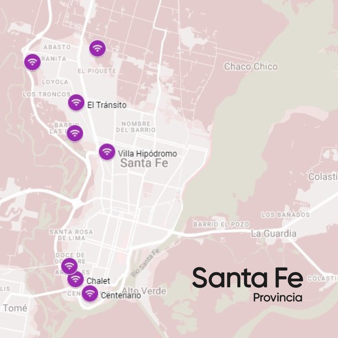 ¡Avanza la #conectividad!
Buscá la WIFI gratuita de #SantaFeMásConectada en estos barrios de ciudad de Santa Fe:
📍Cabal
📍Cabaña Leiva
📍Centenario
📍Chalet
📍El Tránsito
📍San Agustín
📍San Lorenzo
📍Villa Hipódromo
Muy pronto, se sumarán más en👉bit.ly/SFConectadaWIFI