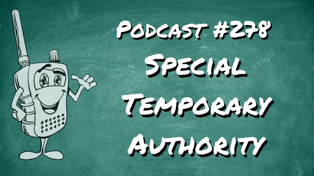 w2lie's tweet photo. Check out my weekly podcast, @Scanner_School
Podcast # 278 - Special Temporary Authority

Did you ever wonder how large, short term, temporary events with many moving parts, details, and staff all communicate?
🔗 https://t.co/QYwm5lMOCd https://t.co/BUlXT5yZTj