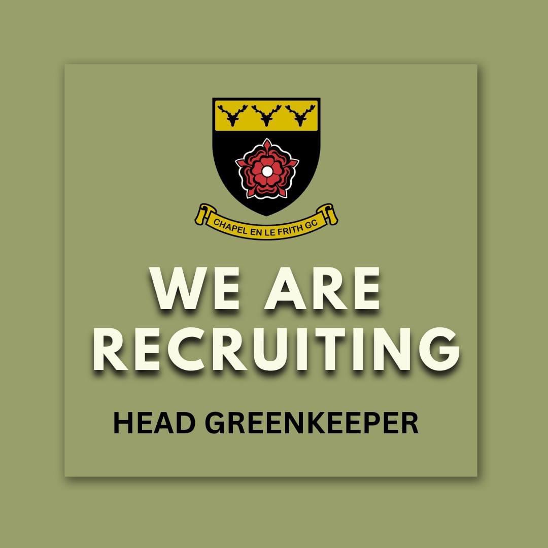 Head Greenkeeper vacancy 

Please apply with covering email/letter together with CV to admin@chapelgolf.co.uk or The Secretary, Chapel-en-le-Frith Golf Club, Manchester Road, Chapel-en-le-Frith, High Peak, SK23 7HX.  

Closing date for applications is 5 May 2023.