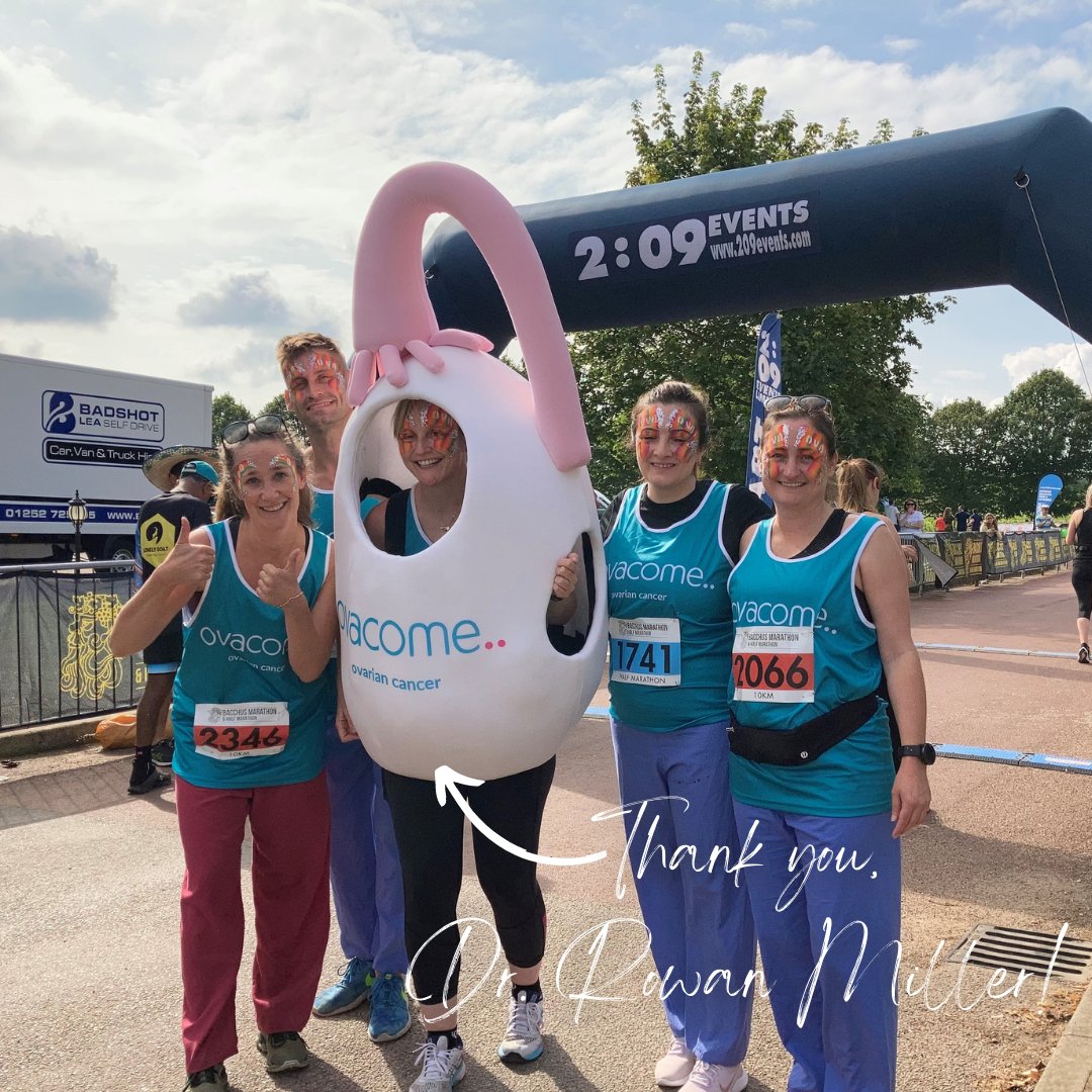 Next Sunday, Dr Rowan Miller will be running the #LondonMarathon for Ovacome in one of our giant #ovary costumes 👏 🎉 Help her reach her £4,000 target by donating at ovacome.org.uk/fundraisers/he… 💙
