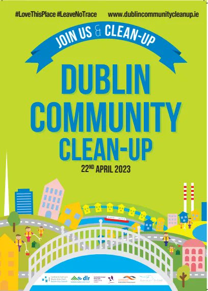sdublincoco's tweet photo. Dublin Community Clean-Up takes place 22 April. Organise a clean-up or join an existing one in your area and SDCC will provide a kit & pick up the bags after! Register event here https://t.co/bYA33y3sOG & use hashtag #DublinCommunityCleanUp to promote your event! #LeaveNoTrace https://t.co/PaJJlixh7I