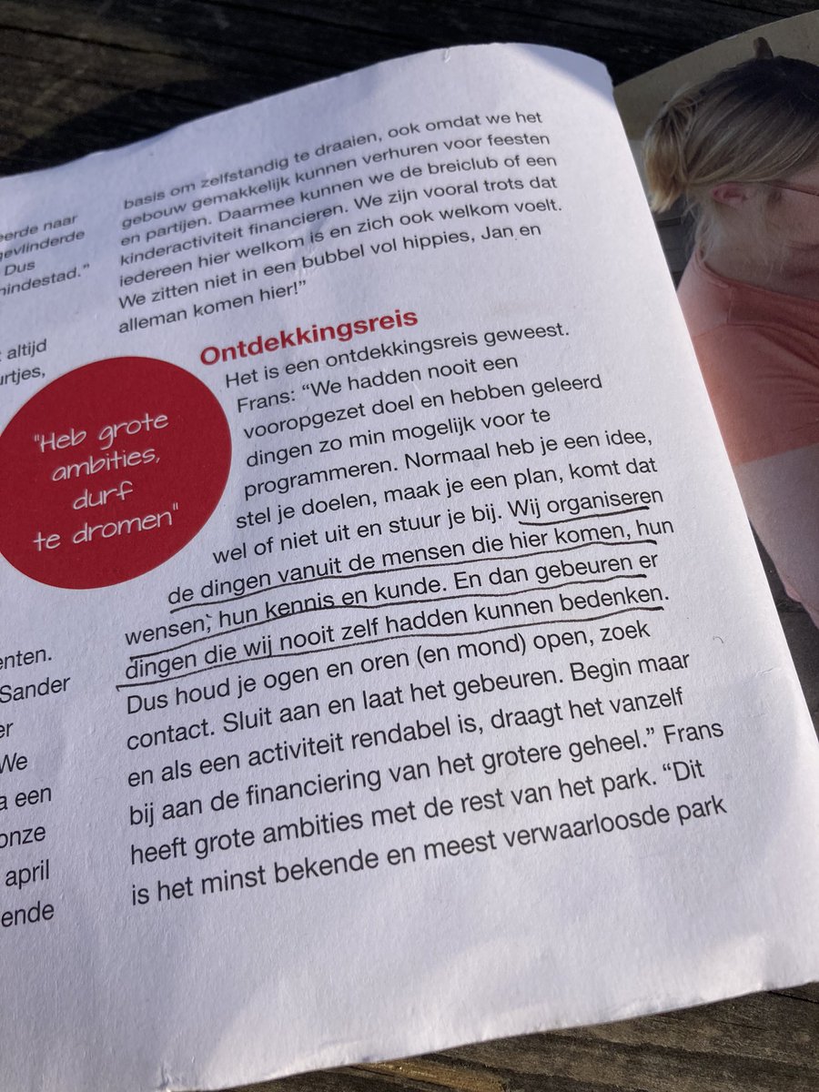 studioMARCHA's tweet photo. Mooie wijsheden van onze @vetteviscom in t ABCD-boekje van @VSBfonds
‘organiseer vanuit de mensen, heb grote ambities, droom, zet kleine stappen en houd vol’
#programmaSAMEN #desamenmakerij https://t.co/gqH8vJShrZ