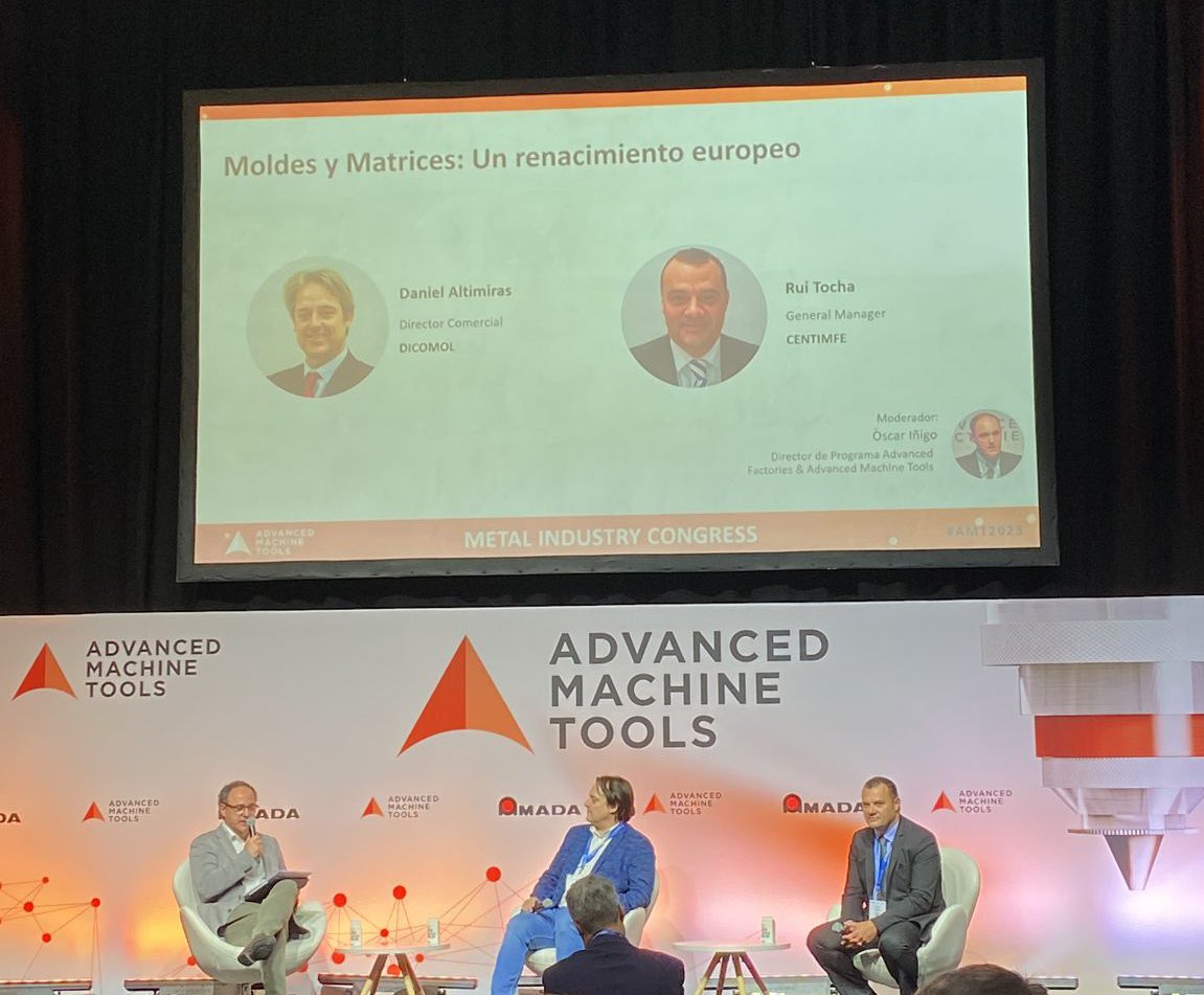 AdvanFactories's tweet photo. advantools: Rui Tocha, General Manager de #CENTIMFE, y Daniel Altimiras, Director Comercial en @dicomol reflexionan sobre el cambio en la tendencia de globalización del sector matricero en #AMT2023 🛠 https://t.co/PWYx25A8JX