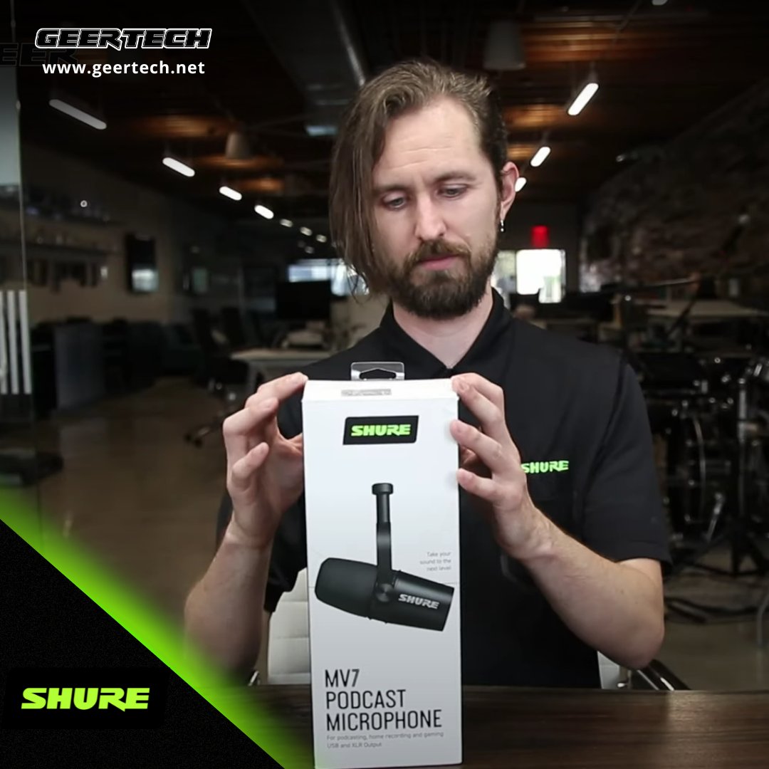 GeerTech's tweet image. Mike from GeerTech unboxes the latest in @shure's MOTIV family of products: the all-new MV7 Podcast Microphone! ow.ly/GW5g50NJYQA

Reach out for more information
ow.ly/ncwx50NJYQB

#Audiogeer #GeerTalk #ProAudio #ProAV #AVTweeps #Shure #SoundExtraordinary #MOTIV