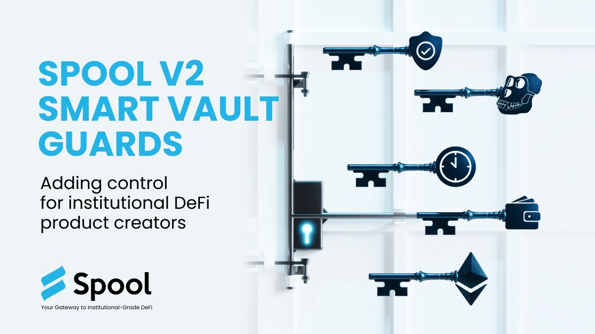 YieldLayer's tweet photo. πΉThis week, we're diving deep into the power & flexibility of #SpoolV2, starting with a detailed analysis of "Guards". These are game-changing gating procedures for Smart Vaults, providing additional control and security for institutional #DeFi product creators. πΌ
π https://t.co/qtGv8vJYwM