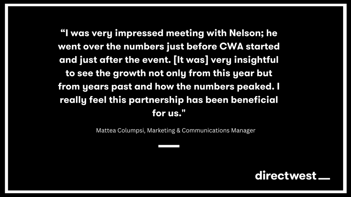 Directwest's tweet photo. For @Agribition's 2022 Show, our teams joined forces to boost their advertising efforts. The results spoke for themselves!
#CWA23 #LiveWorkThriveSK https://t.co/G2v0iDYB8u