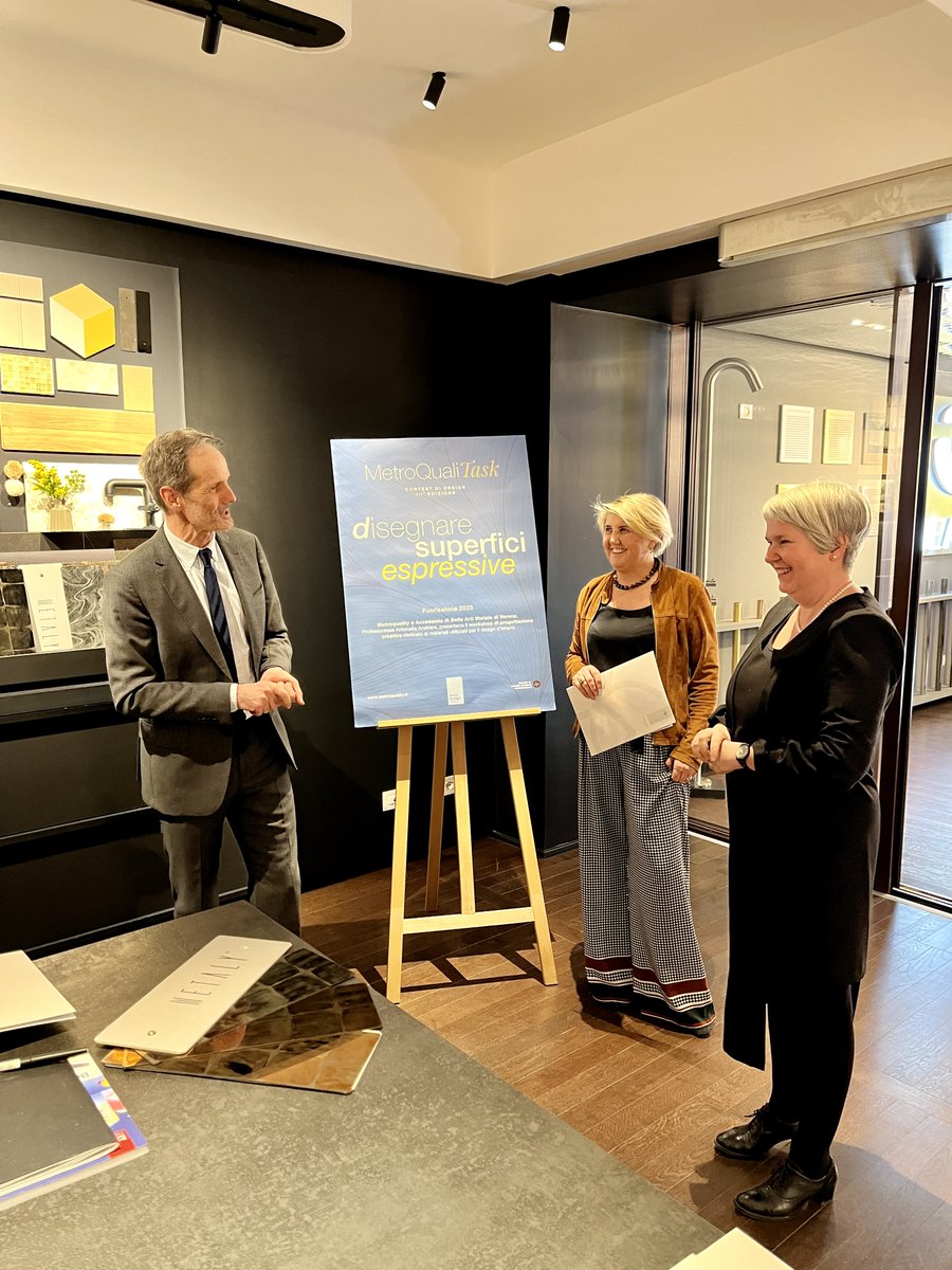 MetroQuality's tweet photo. Un'altra bella iniziativa di #MetroQuality presentata oggi in occasione della seconda giornata della #MilanoDesignWeek, il #MetroQualiTASK, iniziativa nata per creare opportunità di incontro tra giovani creativi e aziende.
#MDW #DesingWeek #Design https://t.co/K1NeIh0WGX
