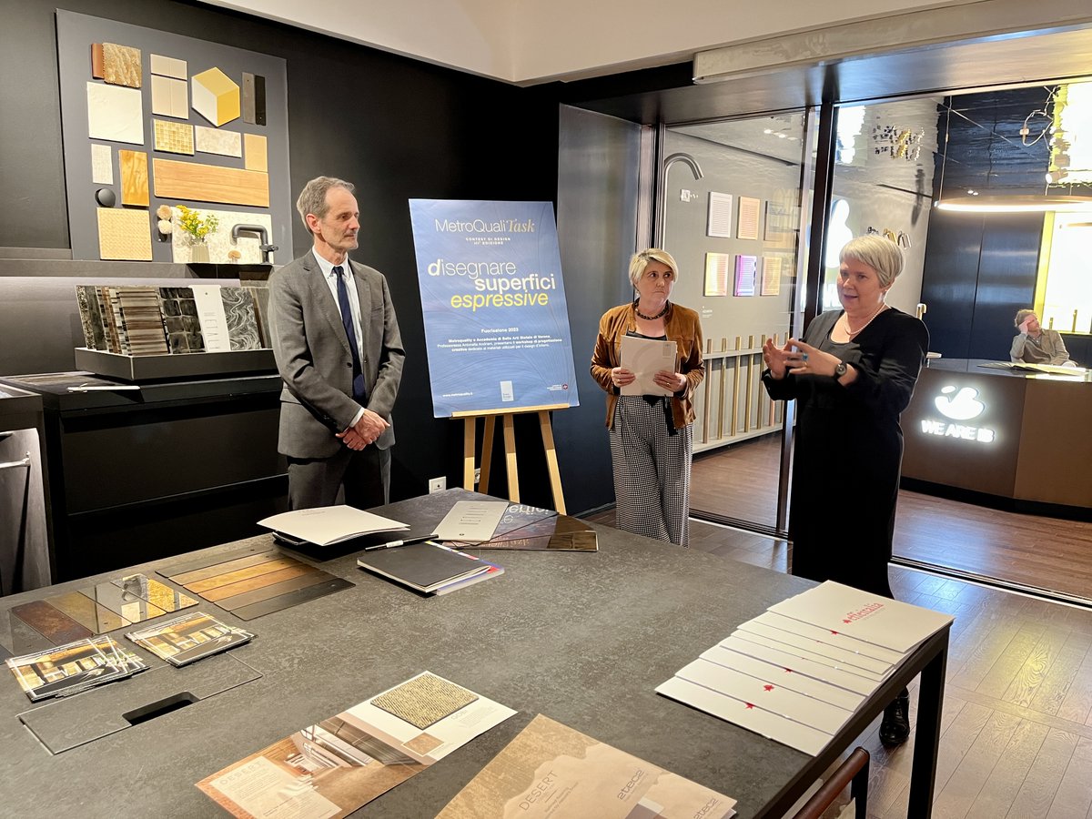 MetroQuality's tweet photo. Un'altra bella iniziativa di #MetroQuality presentata oggi in occasione della seconda giornata della #MilanoDesignWeek, il #MetroQualiTASK, iniziativa nata per creare opportunità di incontro tra giovani creativi e aziende.
#MDW #DesingWeek #Design https://t.co/K1NeIh0WGX