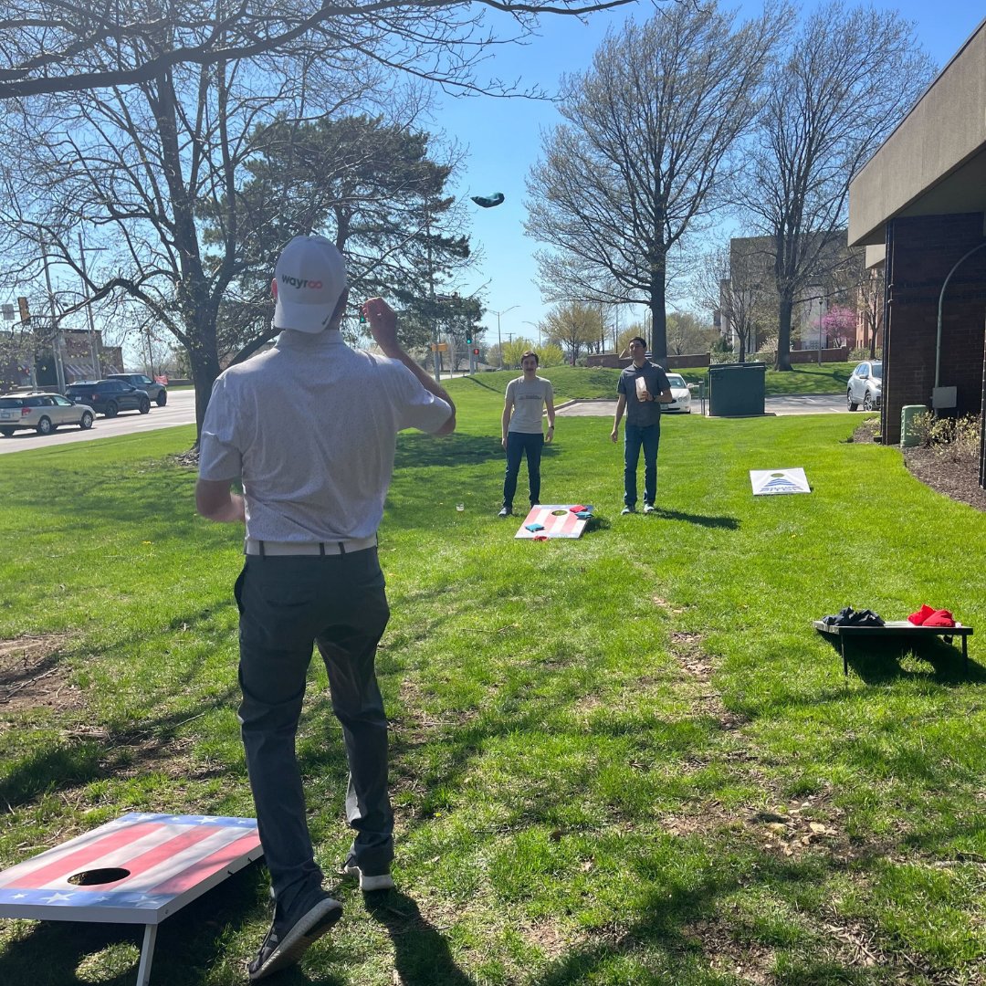 RetailSuccessCo's tweet photo. Enjoyed a team break with an afternoon Happy Hour last Thursday with some corn hole, cold beer and GREAT weather!

#happyhour #worklife #companyculture https://t.co/BdXPRpV7My