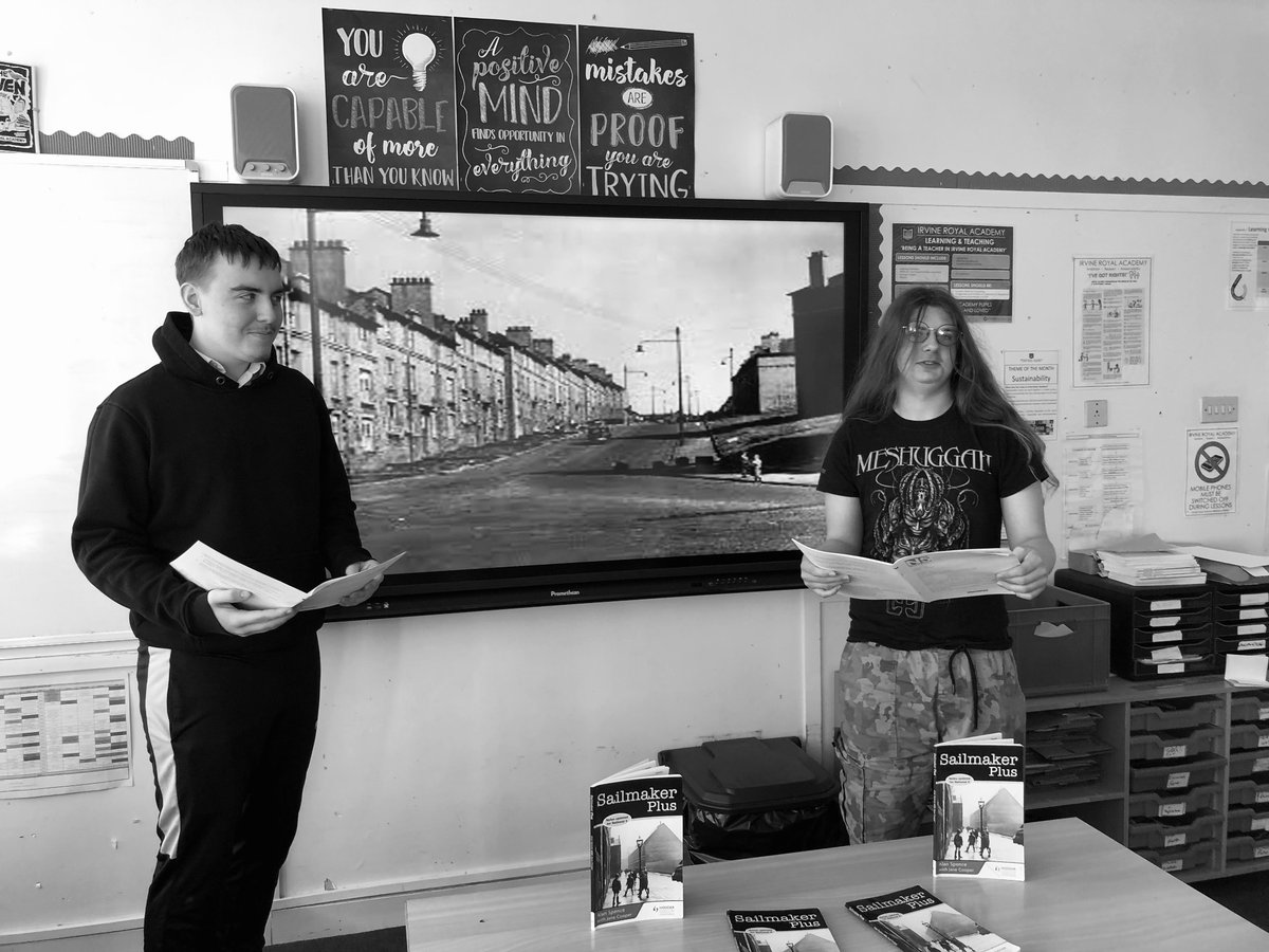 NeillRoddy's tweet photo. For our final lessons on our Scottish Set Text before study leave begins, National 5 pupils were treated to a few Oscar worthy performances of scenes from 'Sailmaker'. Well done for reciting in front of the class folks. @IRALanguages @IrvineRoyalAcad #SQA #Sailmaker https://t.co/islVWoD8LN