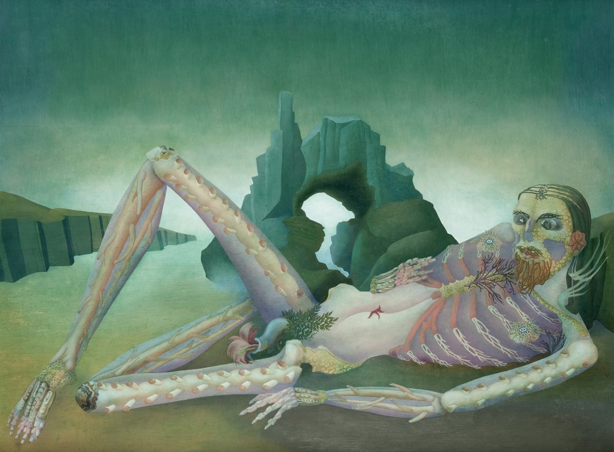 hunterian's tweet photo. 'Gouffres Amers’, 1939, by English surrealist artist Ithell Colquhoun. #HAGReframed
HAGHighlight #Hunterian #Rehang #Reframed
🖼️© the artist's estate. https://t.co/xG56f48Cyj