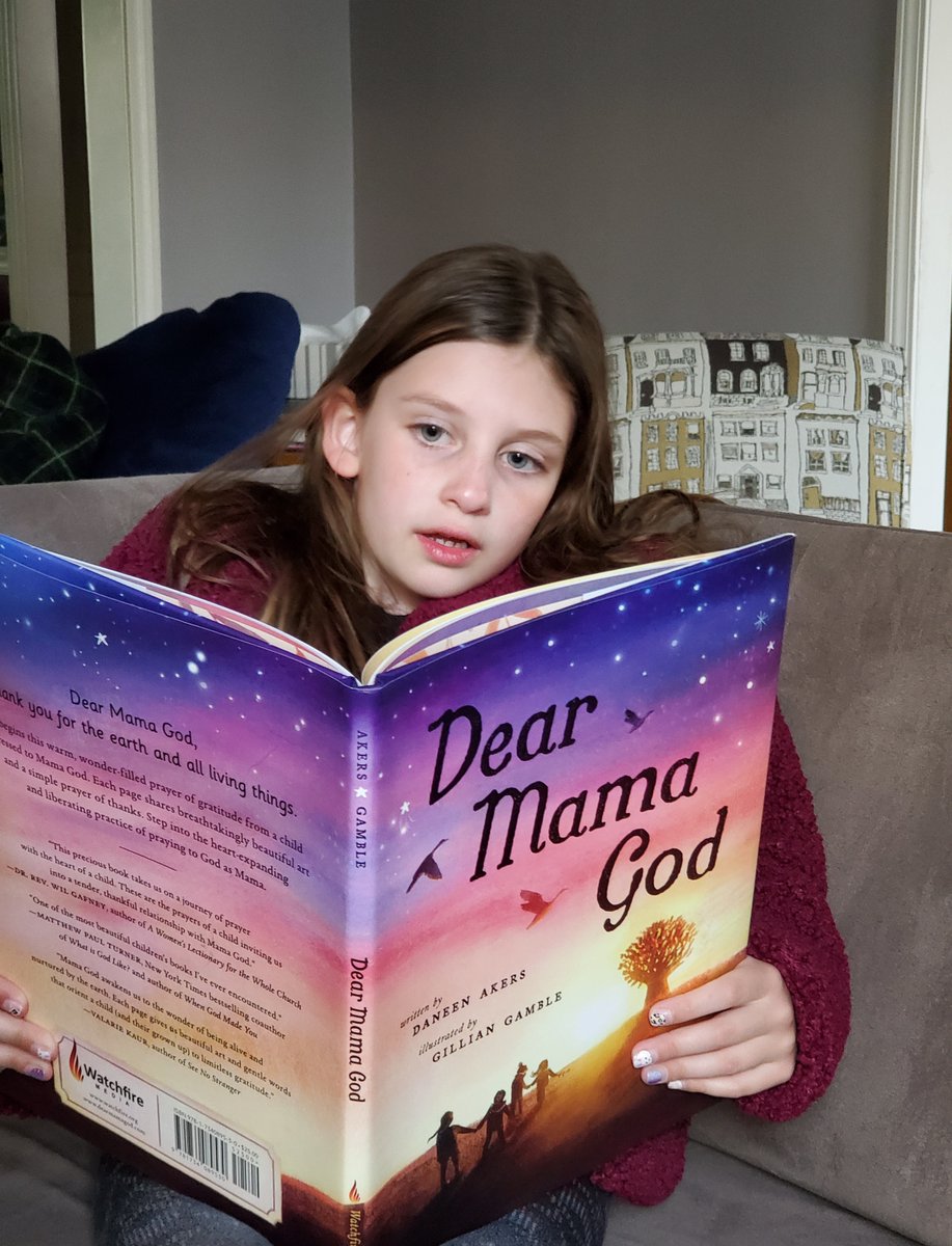 AmyHouts's tweet photo. Happy book birthday, Dear Mama God! By @DaneenAkers with incredible art by Gillian Eilidh O’Mara @lightonthesea. This nurturing picture book is an expansive, child's prayer of wonder, delight &amp; gratitude. https://t.co/XlsQreGApz