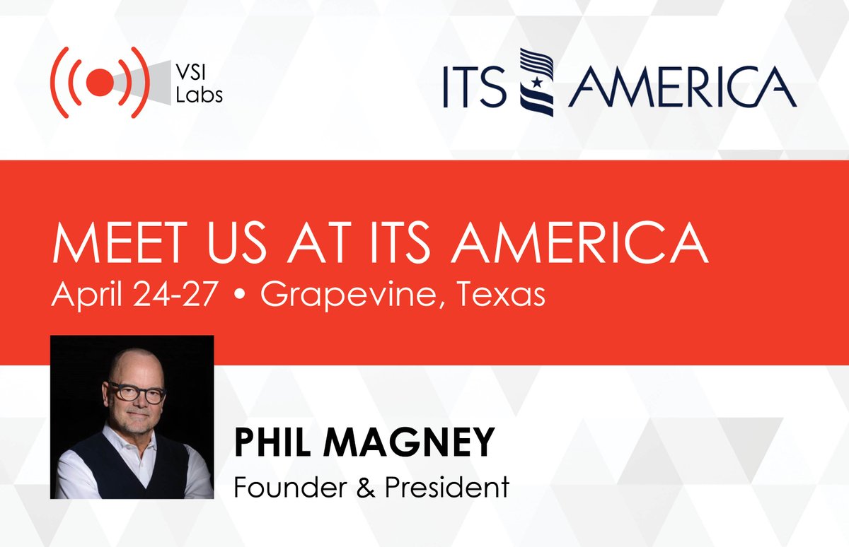 VSI's Phil Magney will be attending and speaking at <a href="/ITS_America/">ITS America</a> next week in Grapevine, TX. 

Schedule a time to meet with Phil to learn more about our new AV Readiness 2.0 service - email info@vsi-labs.com to schedule!

#vsilabs #itsamerica #avreadiness #automateddriving