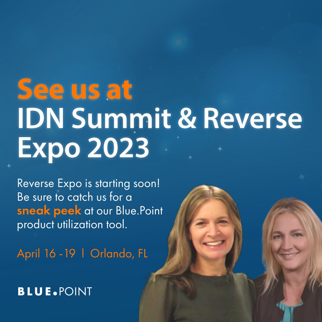 BluePointscs's tweet photo. We are here at the #idnsummit. Whether you are exhibiting or just walking around be sure to catch up with us! #healthsystems #valueanalysis #productutilization https://t.co/utN40uYjeG