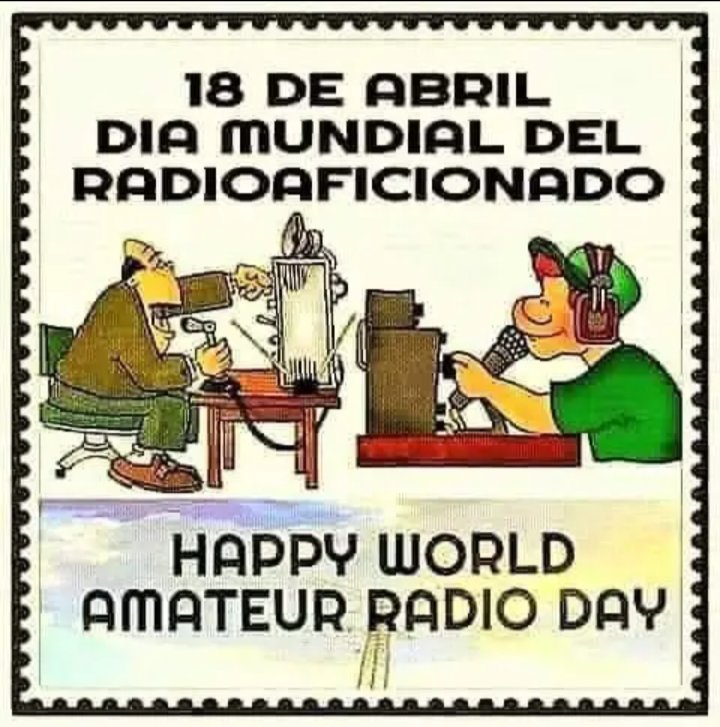 LU2EE's tweet photo. ¡Feliz día mundial del radioaficionado!

Saludos a todos los socios y amigos. https://t.co/TGNfnZyhrE
