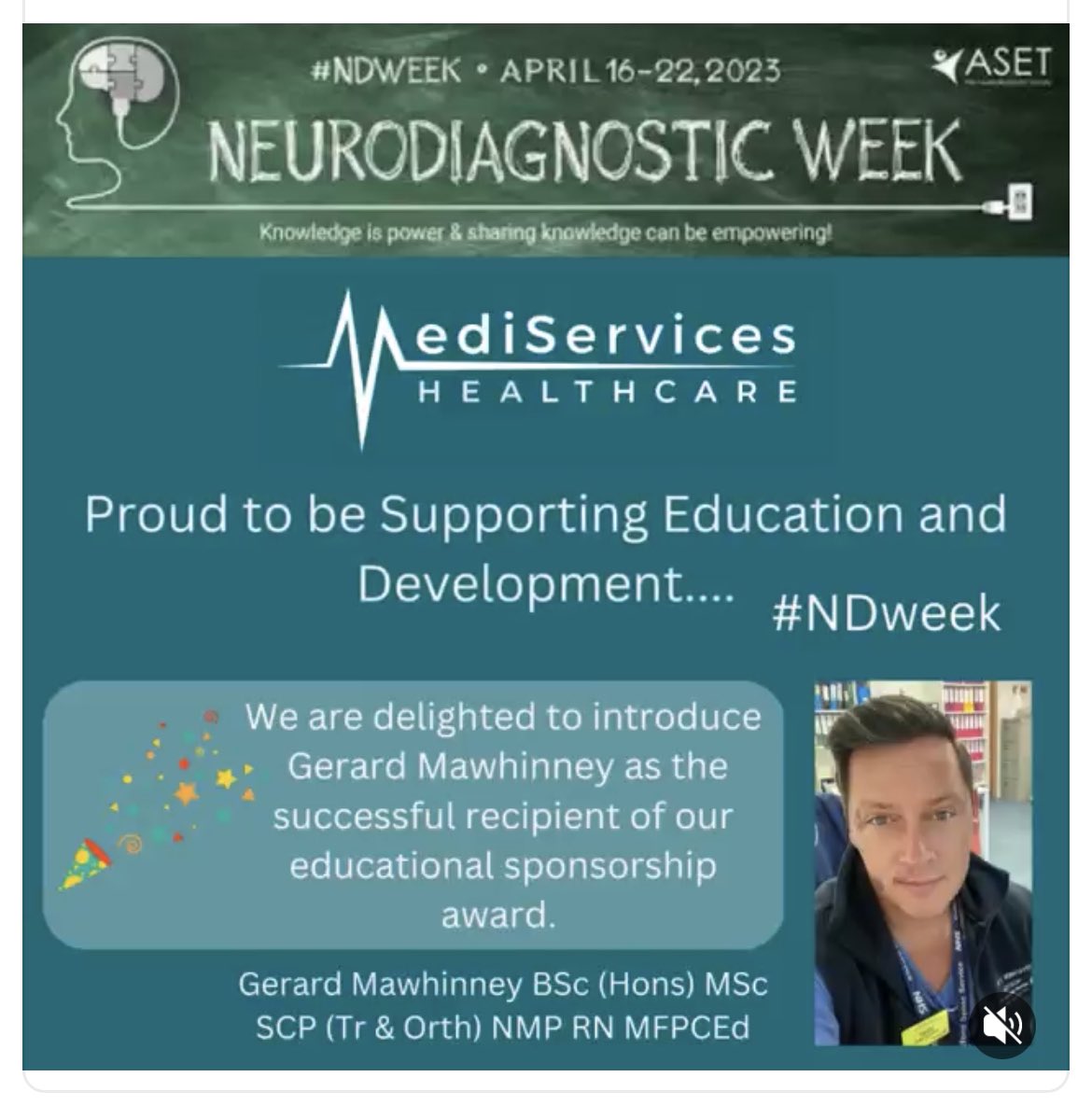 Honoured to receive the @MediservicesH inaugural education sponsorship award #DPhilLife @NDCNOxford @OxfordMedSci @OxfordGradStudy @OUH_Nursing #nurseledresearch #neurodiagnosticweek #NDweek #personalisedoncologycare #personalisedmedicine