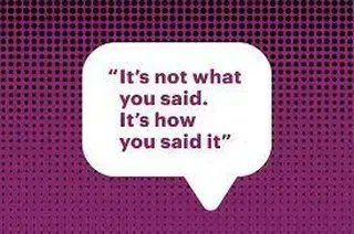 DTNEtiquette's tweet photo. Your tone sets the tone...just sayin'! ~ #DTN #UrToneSaysItAll #MonitorUrTone #HowUSayIt https://t.co/b6BnUFmAJ2